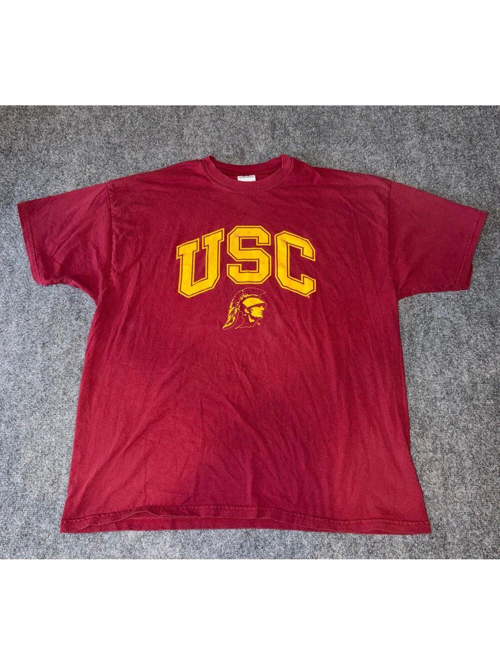 Russell Athletic USC Trojans Mens 2XL T-Shirt Vtg y2k 90s Rare